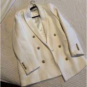 Zara white blazer